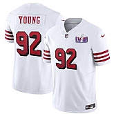 Men & Women & Youth San Francisco 49ers #92 Chase Young New White 2024 F.U.S.E. Super Bowl LVIII Patch Vapor Untouchable Limited Jersey,baseball caps,new era cap wholesale,wholesale hats